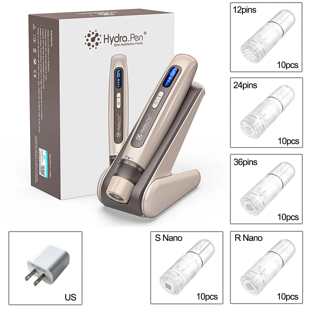 Original Dr. Pen Hydra pen H5 With 52 pcs Needle cartridge gifts EMS Microneedling Pen Needle length 0.25 mm
