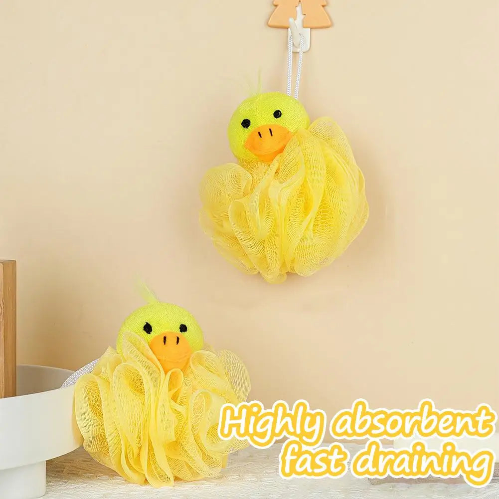 Bath Sponges Animal Kids Loofah Bath Pouf Mesh Animal Toy Bath Sponge Colorful Cartoon Body Scrubber Balls Shower Mesh for Kids