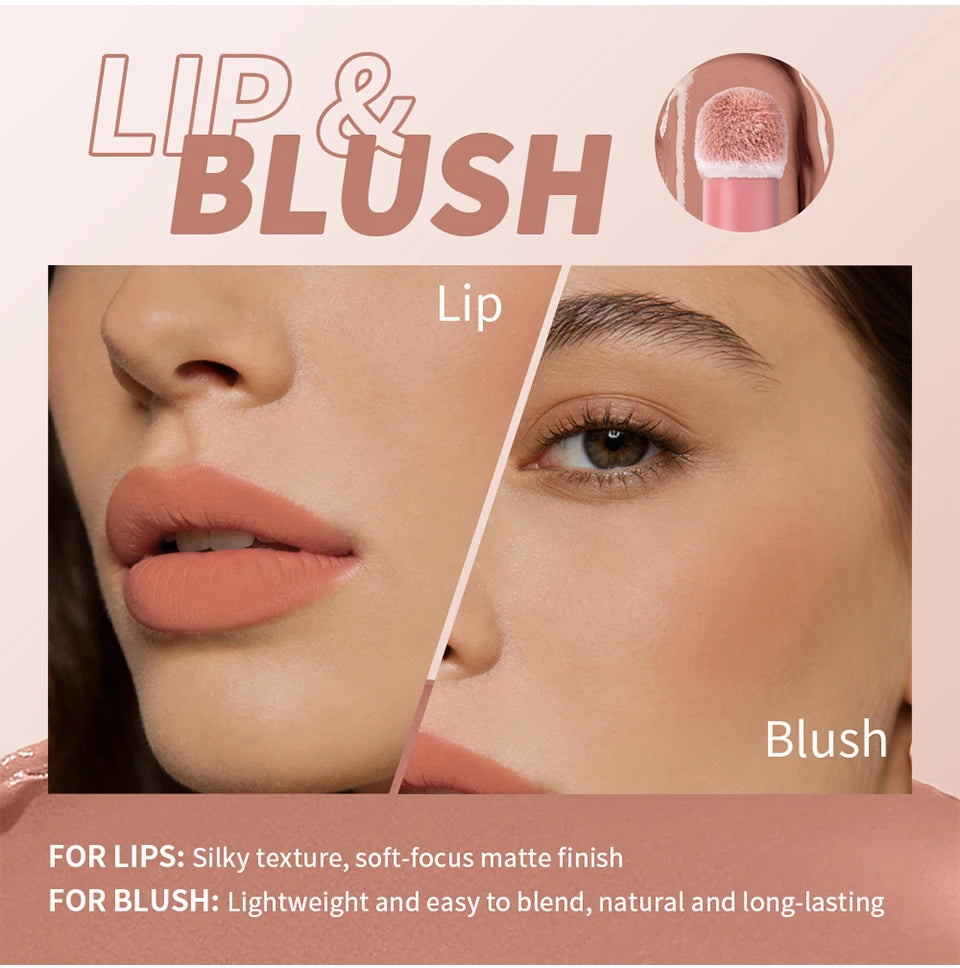 Cushion Silk Lip Cream Long Lasting Wear Waterproof Non Transfer Formula Matte Velvety Finish Lip Glaze Natural Cosmetics