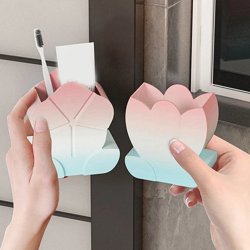 Cute Multifunctional Caramel Pudding Jelly Lotus Makeup Brush Storage Bucket Large Capacity Desktop Ornament Creative Pen Holder