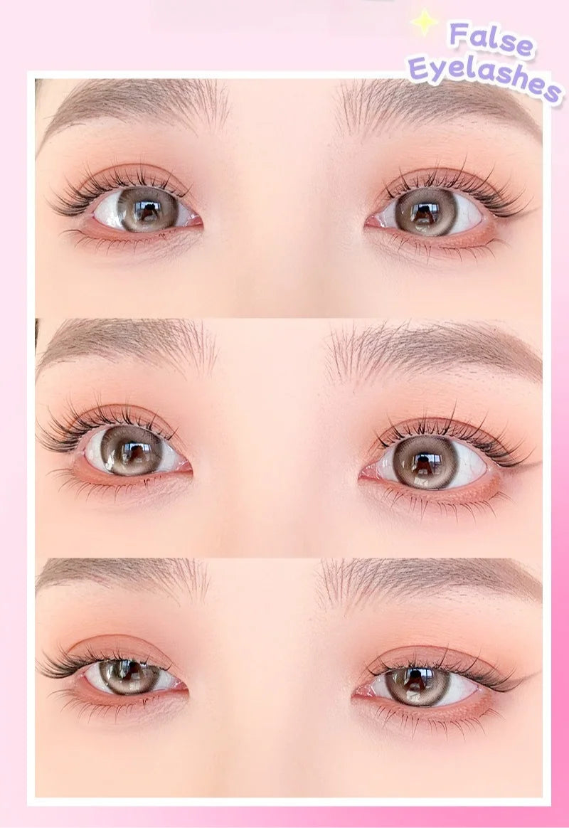 U-shaped False Eyelashes K-Pop Idol Lashes Zhang Yuanying Inspired Comic Eye Lashes Natural Wispy Lash Extension
