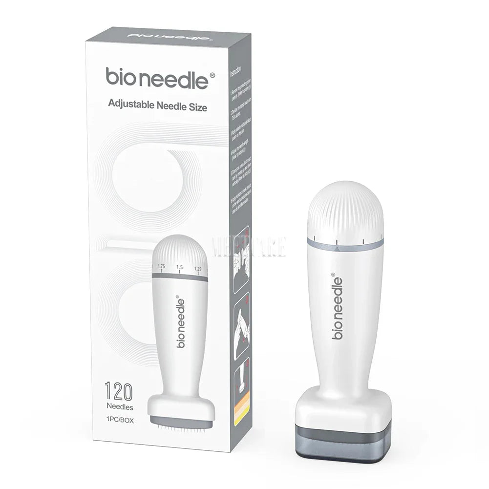 1/2/4/6pcs Bio Derma Stamp 0.2mm 120pin Adjust Needle Derma Microneedle Pen for Beard Hair Microneedling Dermastamp Skin Care