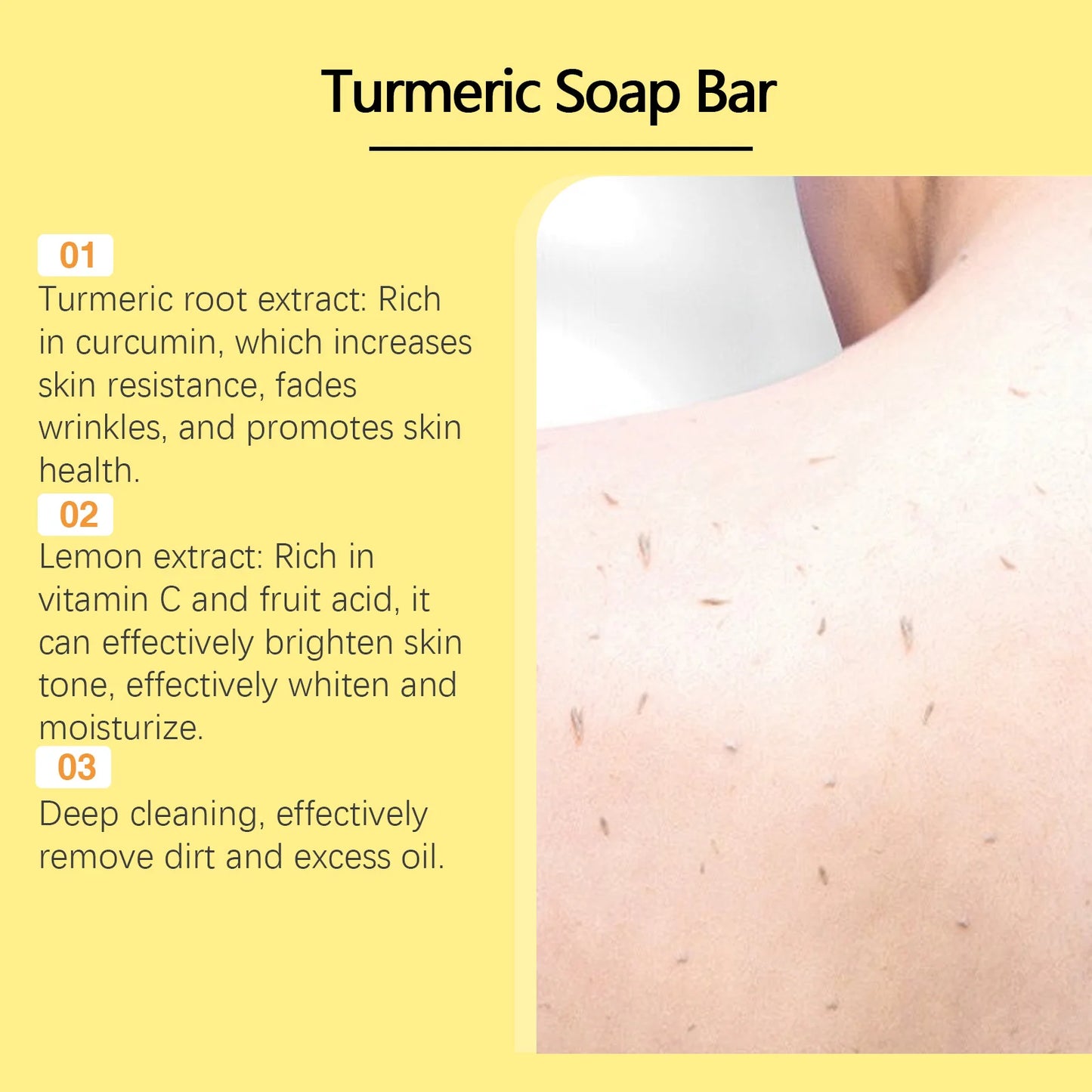 Skin Lightening Soap For Face Body Cleansing Gentle Exfoliator Shrink Pores Fade Dark Skin Brightening Turmeric Kojic Acid Soap