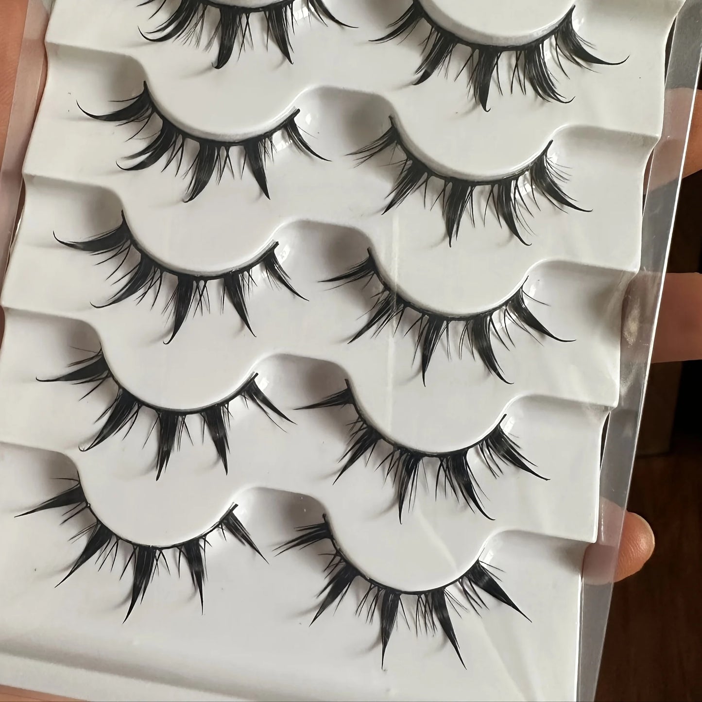 5 Pairs Cartoon Eyelashes, Pure Innocence Small Devil Eye Lashes, COS Amplifying False Eyelashes, Formaldehyde-Free, 5MM-5