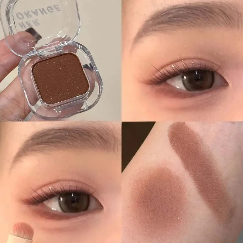 Red Brown Eyeshadow Palette Multifunctional Makeup Palette Silky Matte Coral Red Eyeliner Silkworm Lower Shadow Eyeliner Makeup