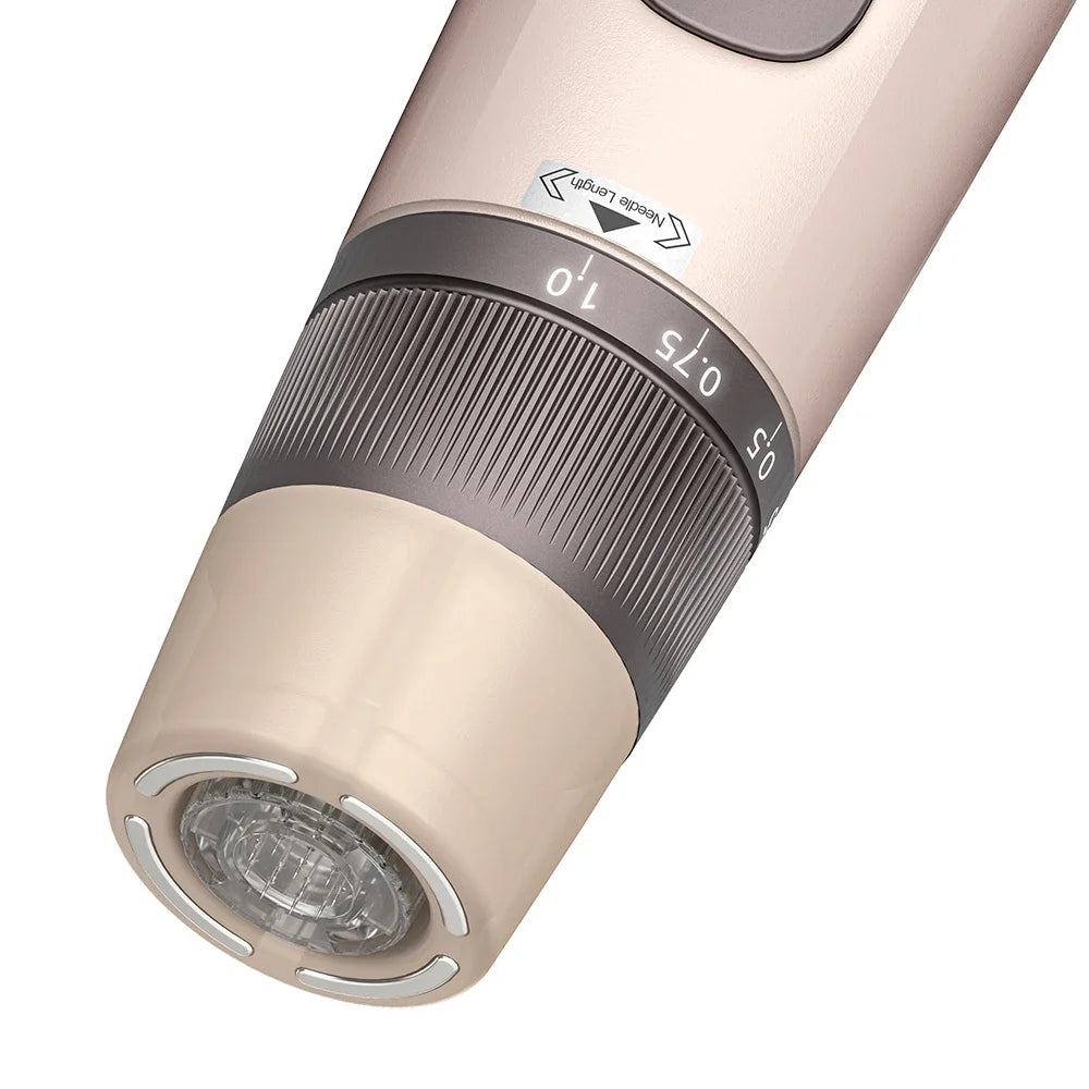 Latest 2 in 1 Microneedling Beauty Instrument Wireless Derma Pen H5 4 Pole EMS Microcurrent Skin Care 0.2MM