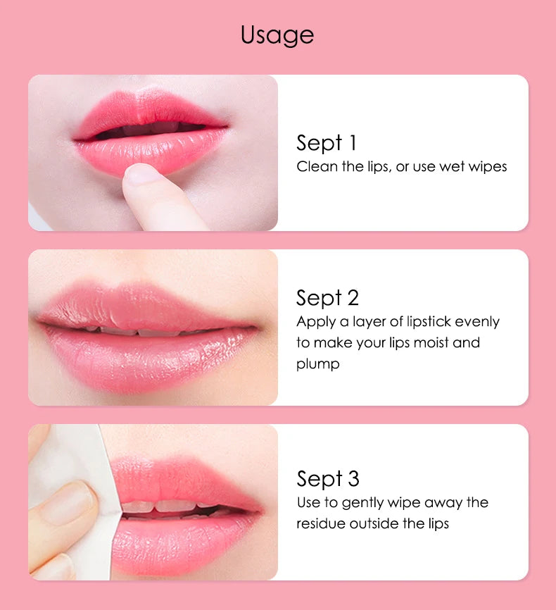 BIOAQUA Natural Fruits Lip Balm Moisturizing Jelly Nourishing Anti Wrinkle Lipstick Non-Stick Long-lasting Lips Care