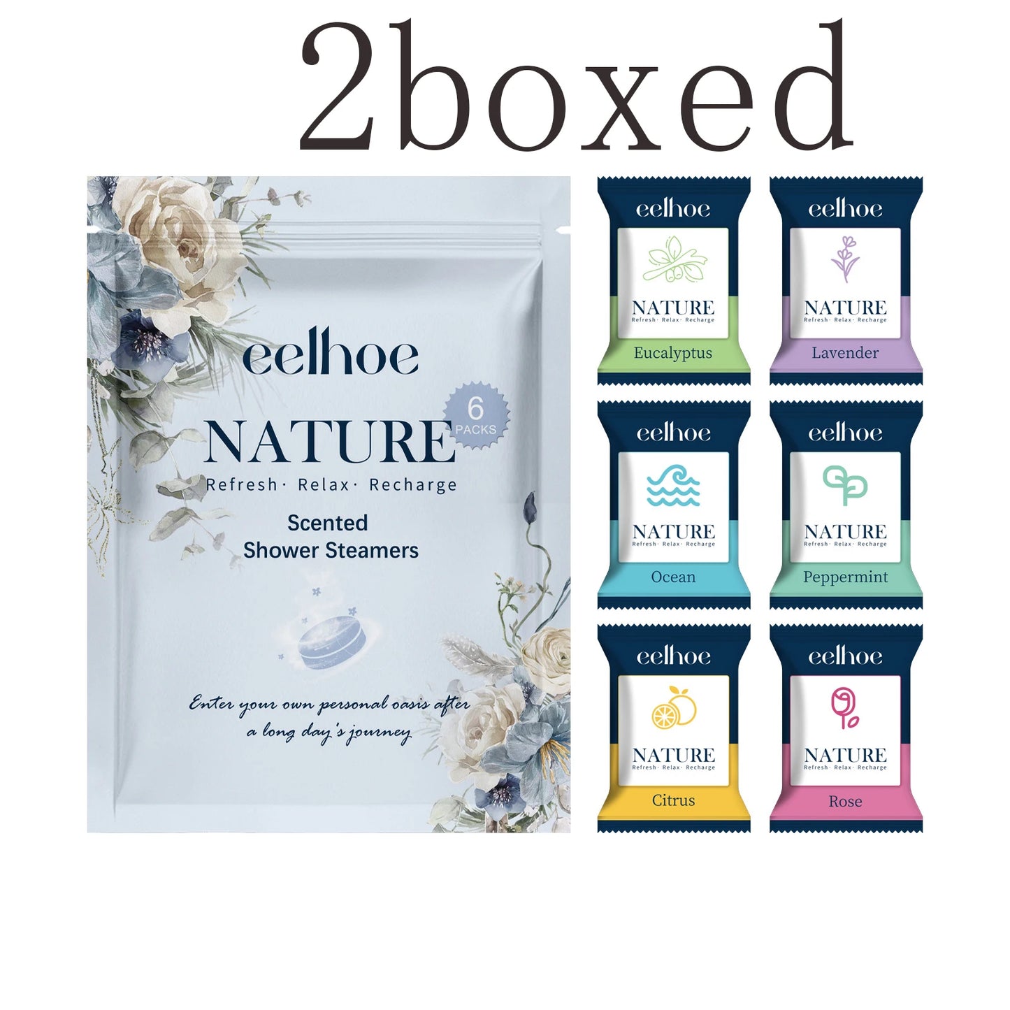 Portable Aromatherapy Shower & Bath Tablets - Deeply Cleanses Skin, Locks in Moisture, Refreshing & Long-Lasting Fragrance