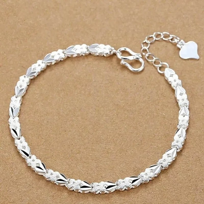 Charms 925 Sterling Silver Bracelets For Women Luxury Designer Heart Shape Adjustable Chain Bracelets Party Fine Jewelry Gifts