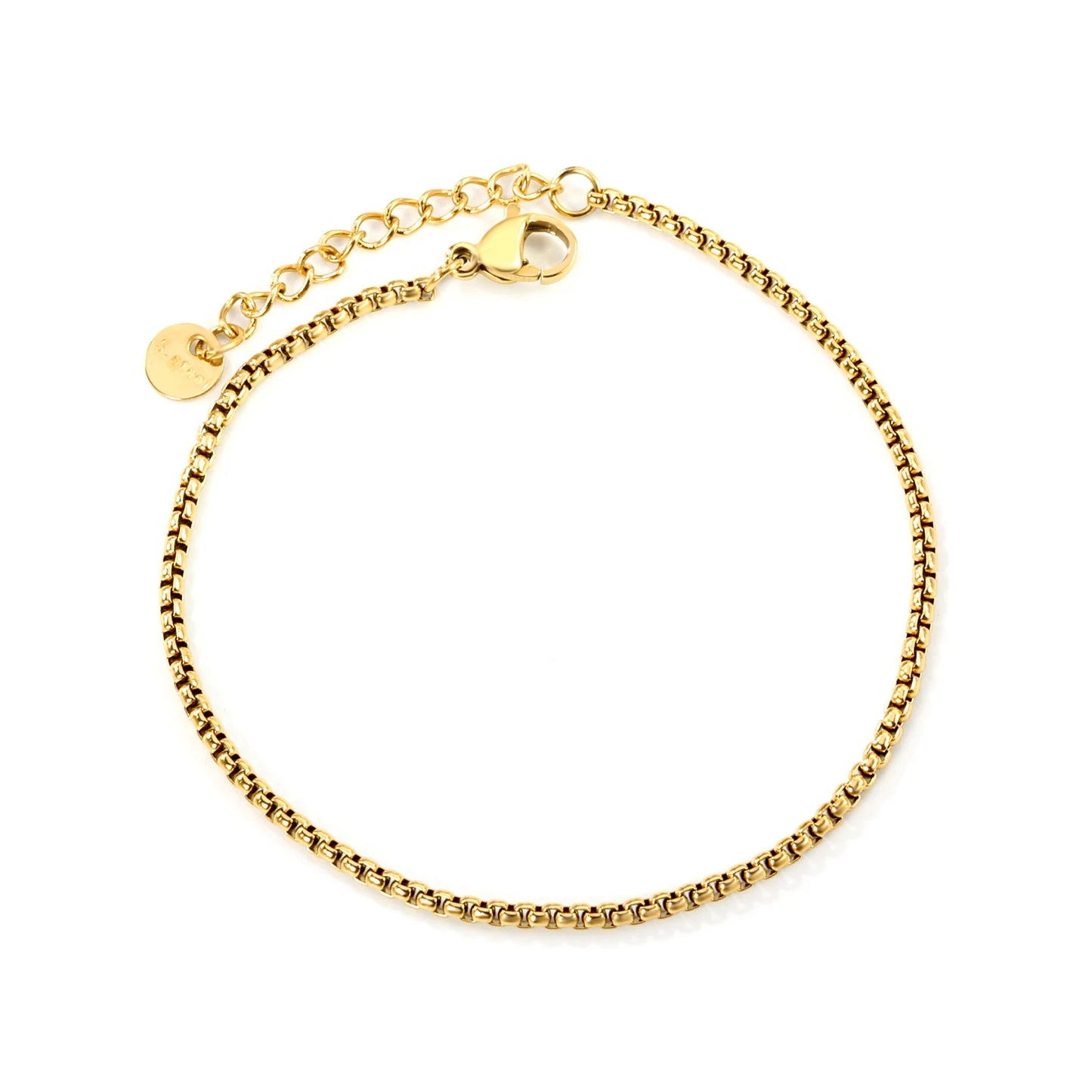 LUXUSTEEL 2-8mm Women‘s Stainless Steel Chain Bracelet Geometric Charm Chain Metal Female Bracelet Fashion Jewelry Party Gifts