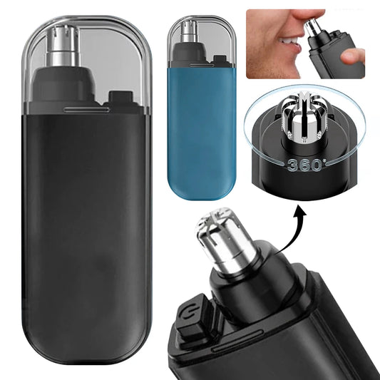 Electric Painless Nose Hair Clipper Dual-Edge Blades Professional Nose Trimmer USB Charging Washable for Women Men