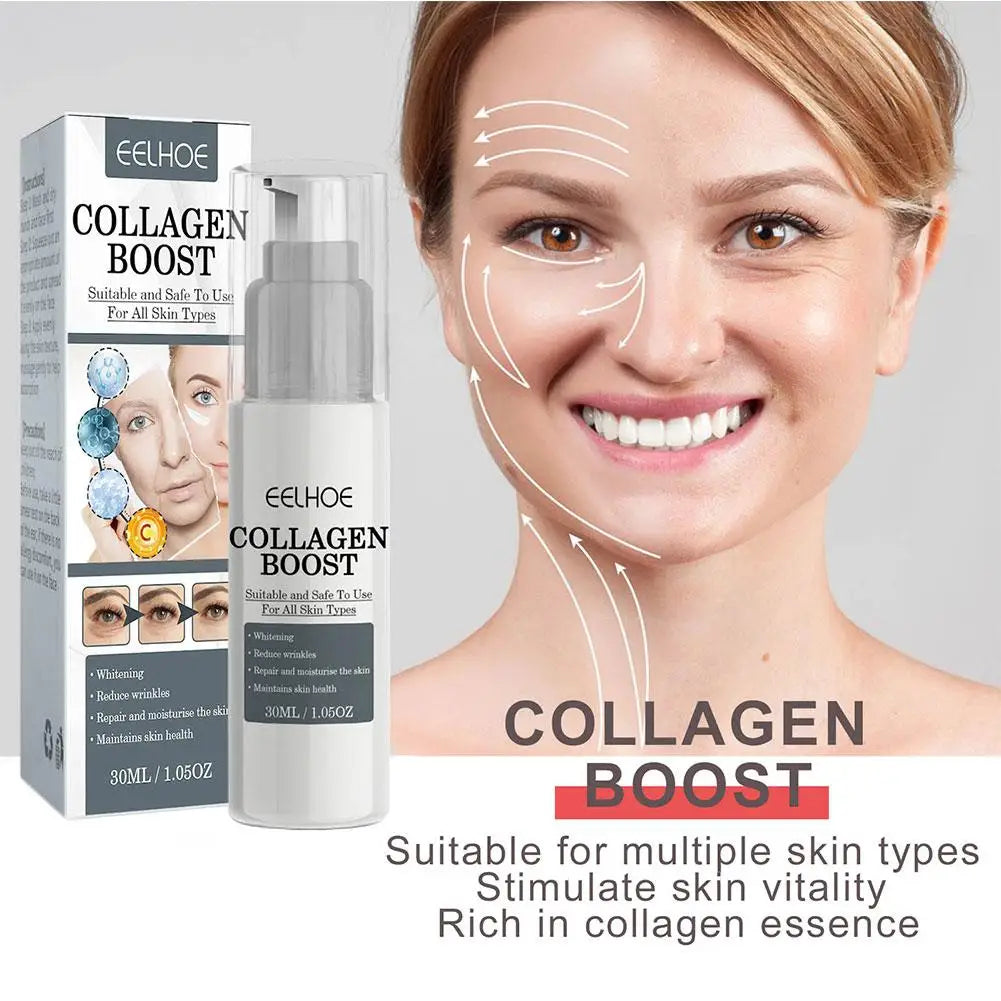 1/2/3pcs 30ml Collagen Boost Firming Essence Cream Fade Fine Lines Face Brightening Lightining Serum Cream Skin Care for Women