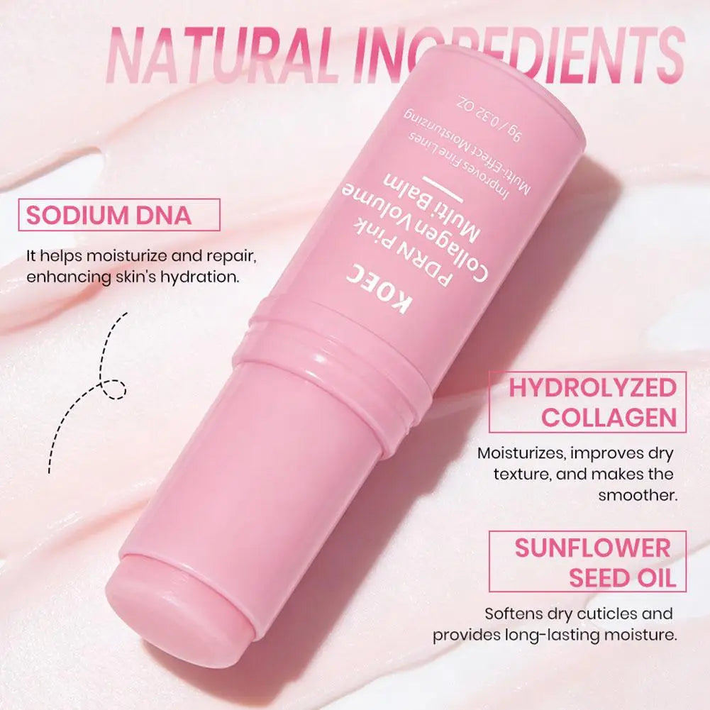 White Truffle & PDRN Pink Collagen All-in-One Serum Stick, Glowy Anti-Aging, Fade Fine Lines, Firming Enhance Skin Elasticity