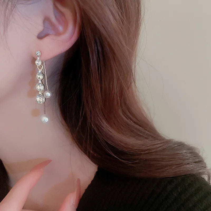 2023 New Fashion Trend Unique Design Elegant Delicate Green Zircon Flower Earrings For Women Jewelry Wedding Party Premium Gifts