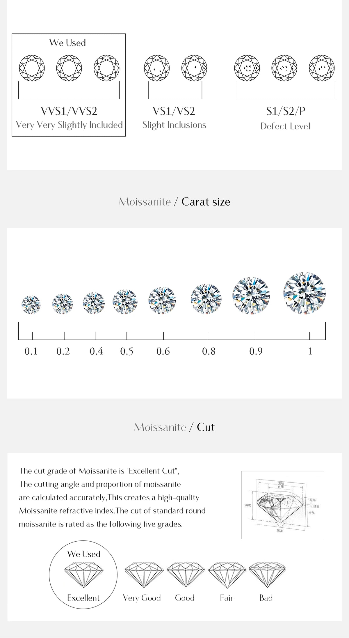 MODIAN Fashion Stacking Slim Rings 925 Sterling Silver Sparkling Round Moissanite Rings For Women Fine Jewelry