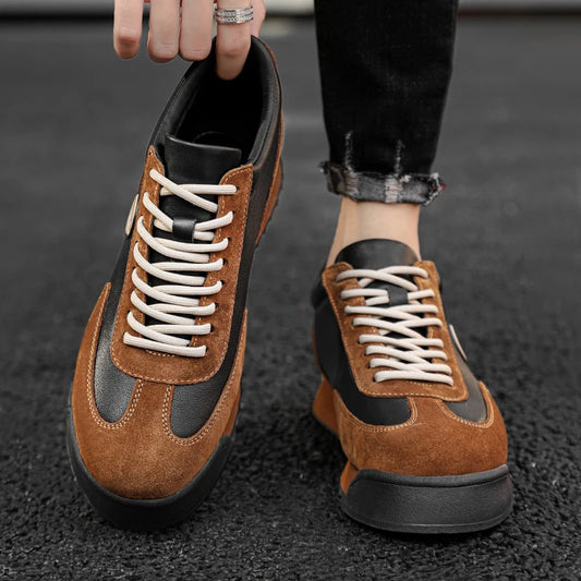 Men Vintage Sneakers Casual Lace Up Shoes Mixed Colors High Quality Sneakers Comfortable Outdoor Running Sports Shoes Male 39-44