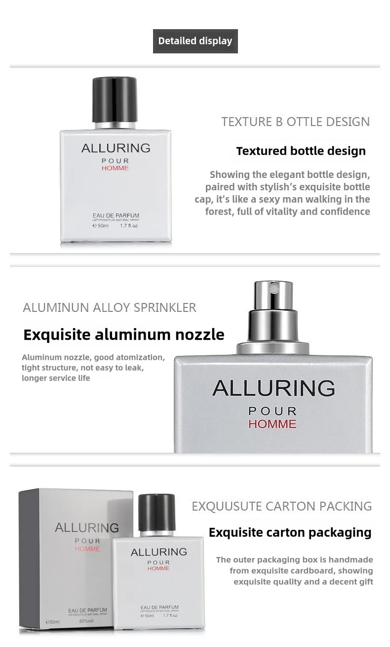 Top Selling Brand Eau De Toilette for Men Bleu de Homme 50ml – Long-lasting Fresh Scent  Elegant and Sporty  Fragrance for men