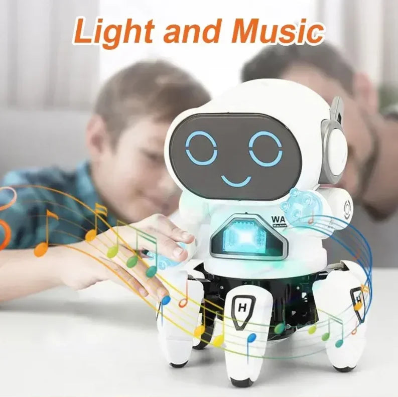 Kids Dance Robots Music LED 6 Claws Octopus Robot Birthday Gift Toys For Children Early Education Baby Toy Boys Girls