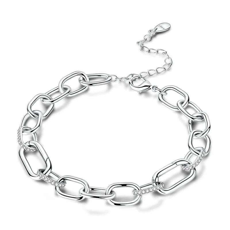 925 Sterling Silver Adjustable Buckle Chain Original Bracelet for Women Fit Original Charms Beads DIY Making Gift