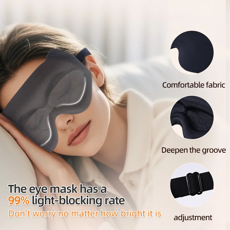 Sleeping Mask Eyepatch Blindfold Light Travel Eye Mask for 3D Sleeping Mask Slaapmasker Night Sleep Patch Portable Eyemask Pad