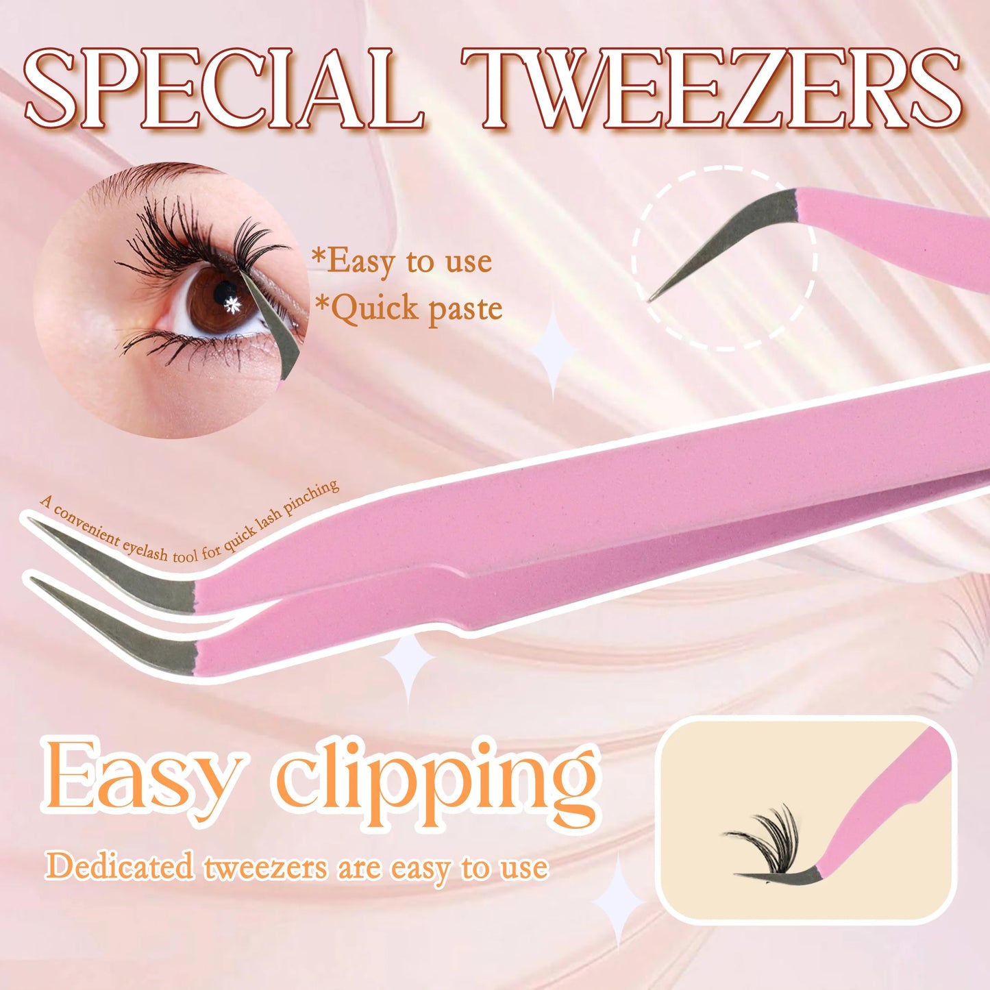 320pcs DIY Lash Extension Super Volume Cluster Count Lash Clusters Individual with Bond and Seal & Remover  Tweezers Makeup Tool