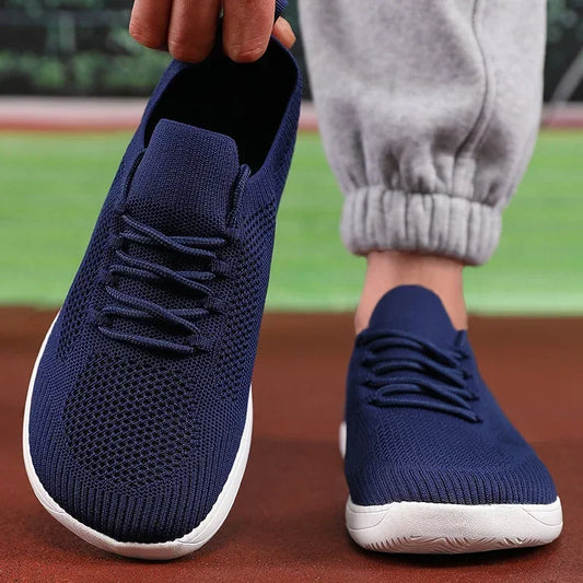 Summer Men's Casual Shoes Wide Barefoot Shoes Unisex Trail Running Non-Slip Minimalist Walking Shoes Fashionable Men's Sneakers
