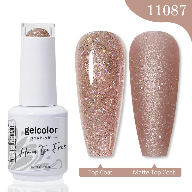 Arte Clavo Spring Summer Gel Nail Polish Gorgeous Color 15ml Semi Permanent Soak Off UV LED Gel Nail Art DIY Design Varnishes
