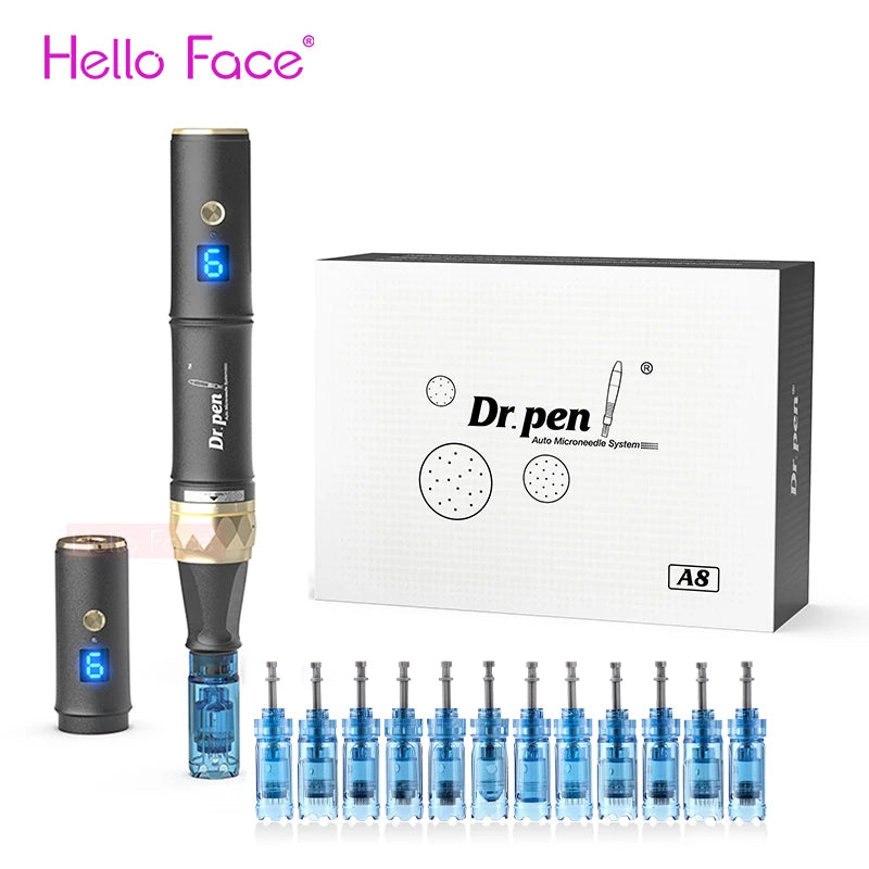 Dr. pen M8S Needle A8S Tips  A9 Pin A11 MTS Microneedle  Anti- back flow Design Bayonet Cartridge Needle length 0.25 MM