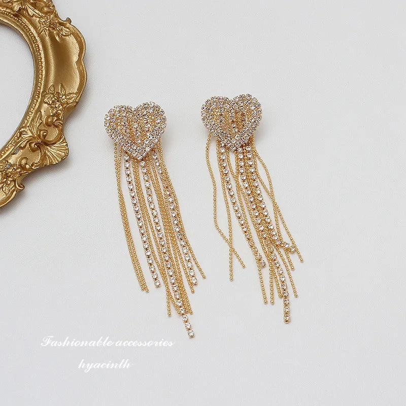 2023 New Fashion Trend Unique Design Elegant Delicate Green Zircon Flower Earrings For Women Jewelry Wedding Party Premium Gifts
