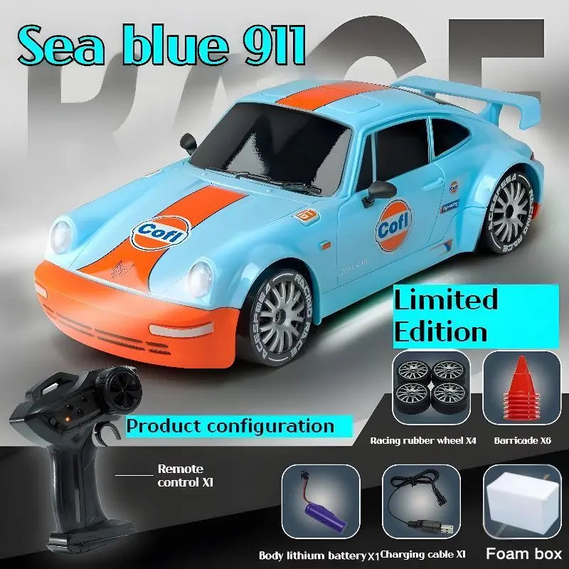 2026 New Remote Control Car, Limited Edition RC Drift GT 911, Full-Size Car, Accelerator, Four-Wheel Drive, Racing Car, Boy Toy.
