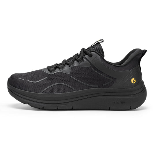 Fittington Men's Walking Shoes Thick Soled Slip On Shoe Height Increasing Breathable Sneakers Wide Comfortable Outside&Work Shoe