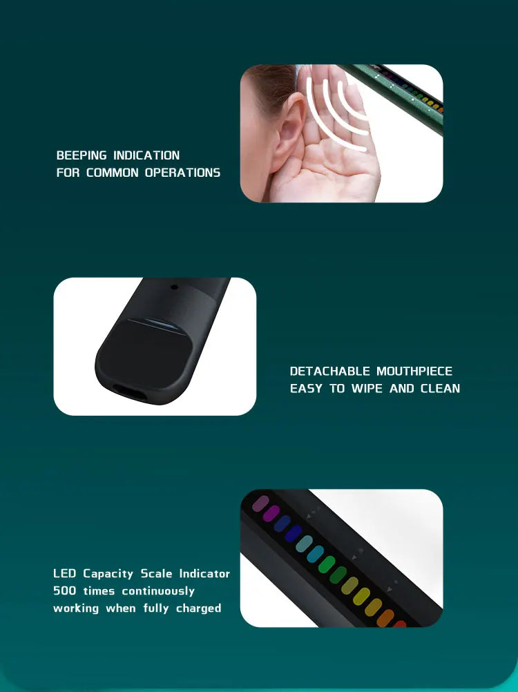 Breathing Training Device, Respiratory Muscle Training for Better Breathe, Guided Smart Breathing Exercise Assistant