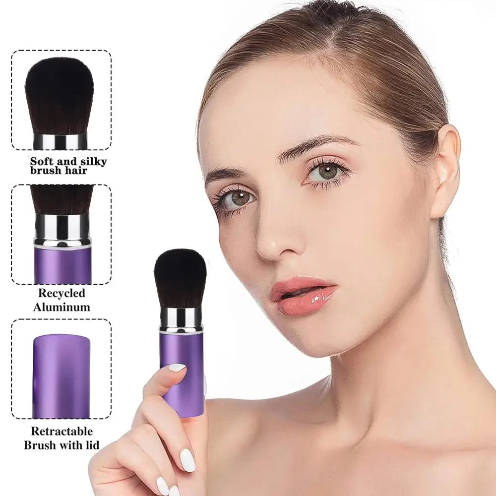Professional Makeup Brushes Retractable Blusher Powder Foundation Face Concealer Kabuki Makeup Brush Cosmetic Tools