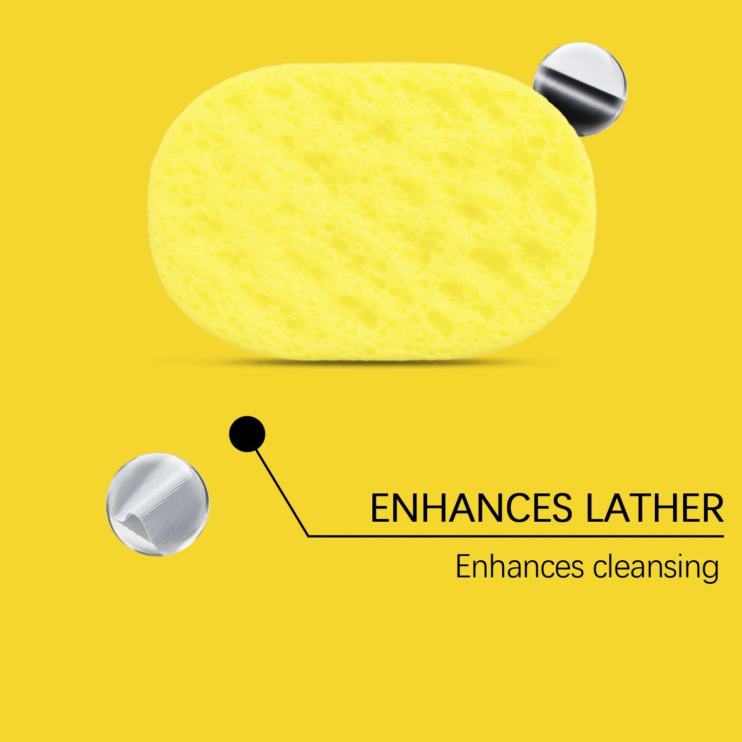 Citronella Lemongrass Soap Sponge Deep Cleansing Exfoliating Reusable Lather Enhancing Dead Skin Removing Body Cleanser Sponge