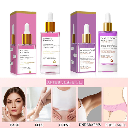 After Shave Oil Strawberry Vanilla Truly After Shave Oil For Smooth Skin Moisturizes Soft Skin Care Women Serve Shave Oil