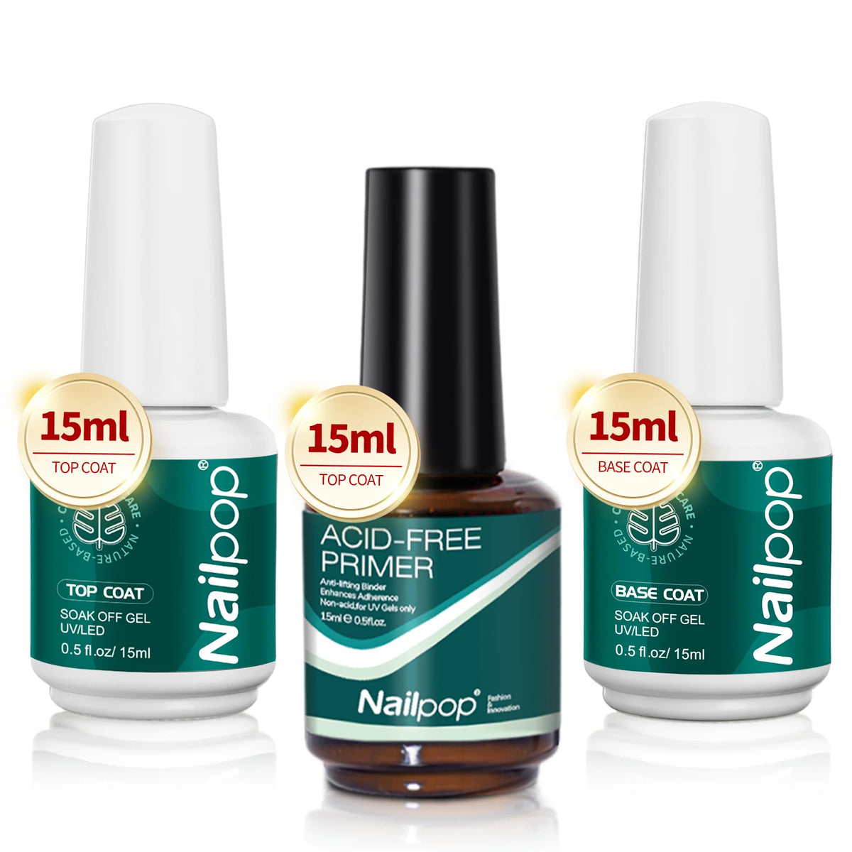 Nailpop HEMA-Free Nail Dehydrator Acid-Free Primer Natural Nail Prep Liquid UV Gel Essentials For Manicures Fast Dry  1/2/3pcs