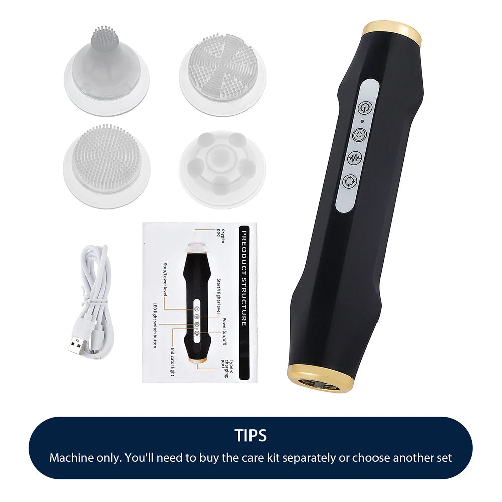 CO2 Bubble Oxygen Beauty Machine Facial SPA Oxygen Bubble Pen CO2 Oxygen Portable Facial Machine CO2 Gel Facial Skin Care Device