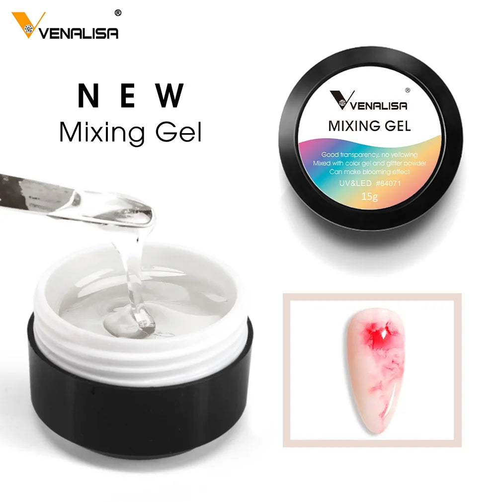 VENALISA 5ml UV Metallic Silver Gel Mirror Gold High Quality Nail Art Painting Gel CANNI Factory Air Cushion Magic Powder Pen