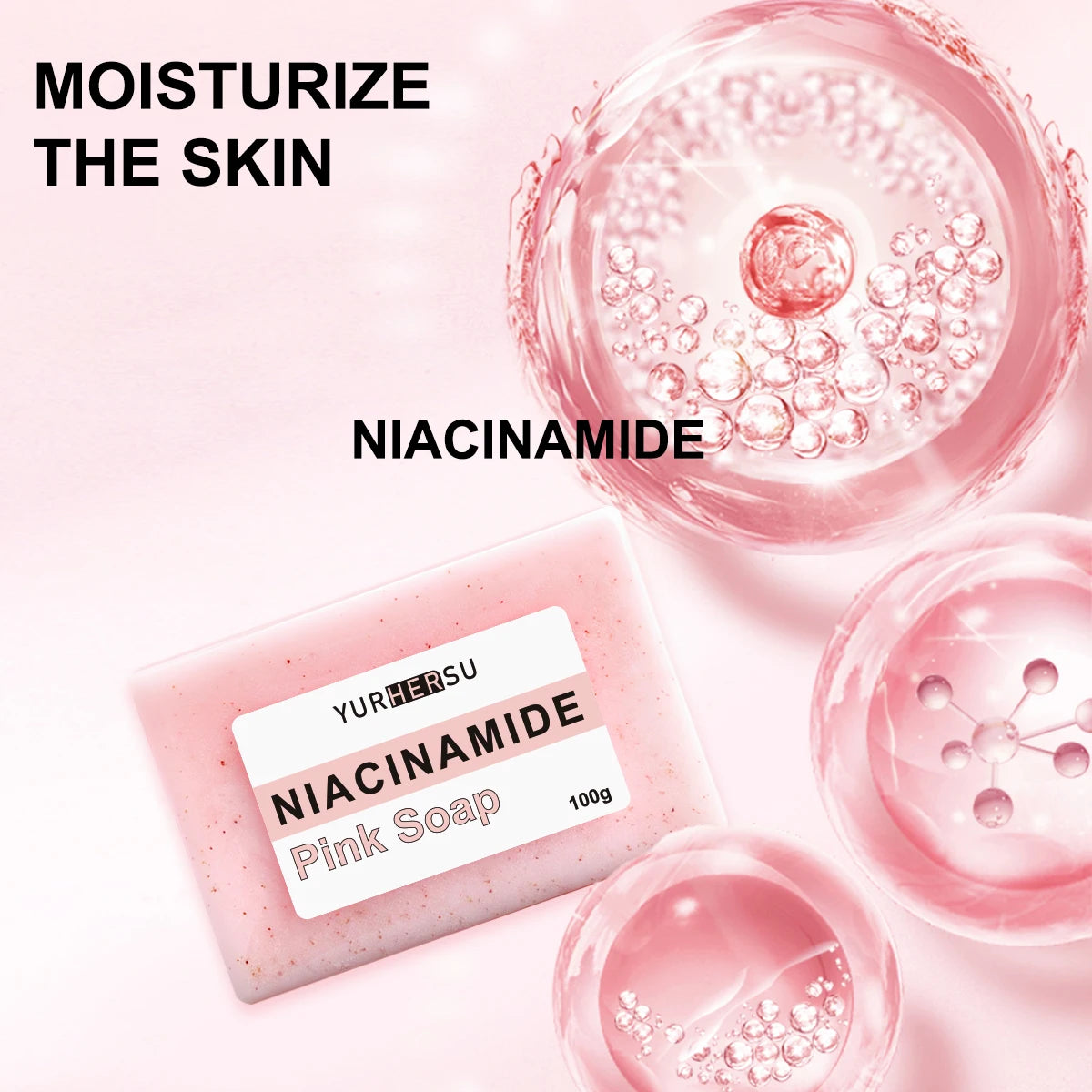 Niacinamide Soap Brightening Dark Spot Remover Deep Cleansing Moisturizing Face Body Wash Skin Care