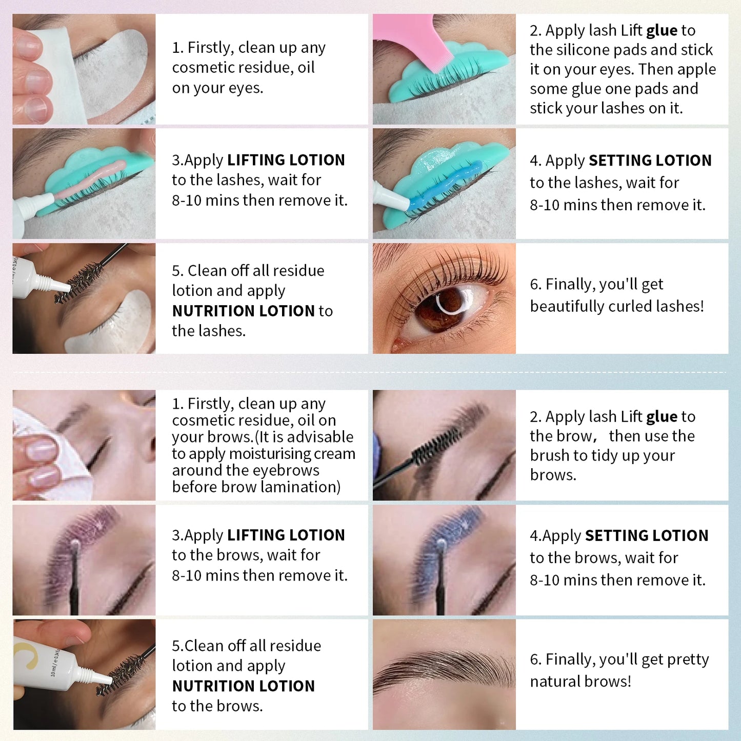 Libeauty 10ml Fix Perming Tube Set Lash Lift Brow Lamination Perm Fixation Setting Lotion Eyelashes Lifting Health Beauty Tools