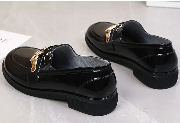 Rain Boots Women Diamond Chain Waterproof Water Shoes Top Quality Women's Rubber Shoes Oil-resistant Non-slip Kitchen Galoshes