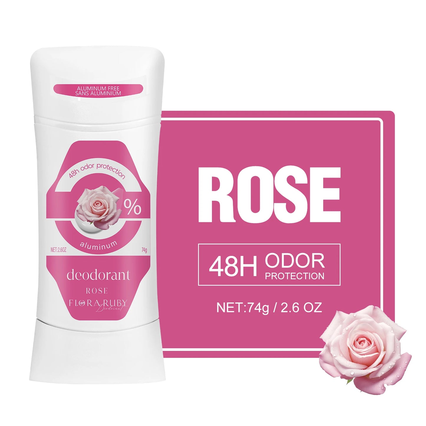 Deodorant Women Aluminum Free Antiperspirant Stick Advanced Protection Deodorants Natural Flower Perfume Deodoran 74g