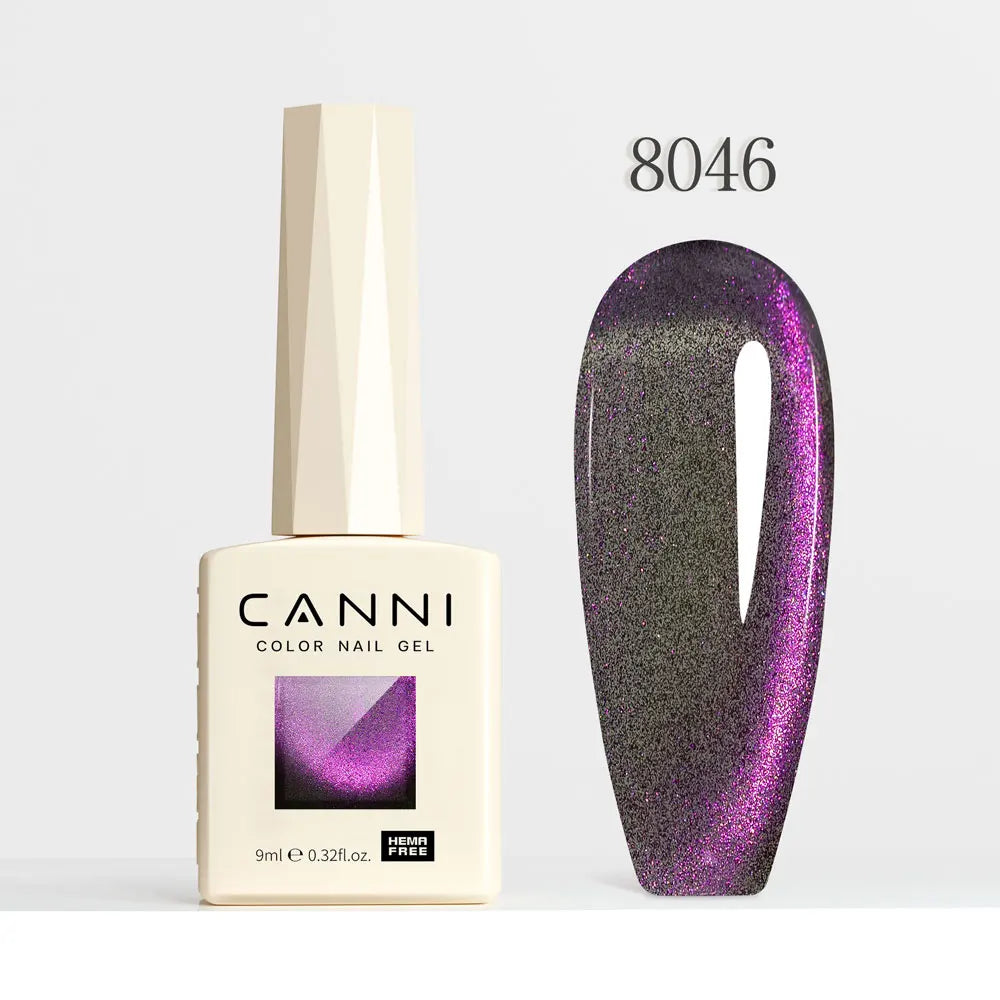 9ml CANNI Nail Gel Polish HEMA FREE Diamond Sparkle Sequin Gorgeous Color Venalisa Semi Permanent Soak Off UV LED Glitter Nails