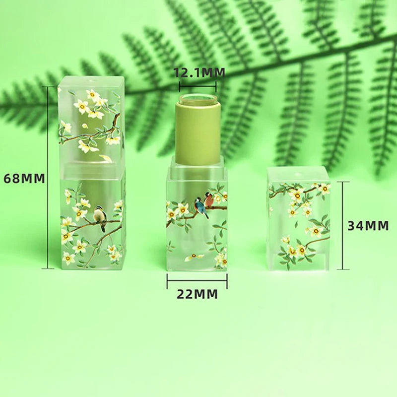 1pcs Small Fresh Scrub Square Lipstick Tube Empty Lip Balm Container Lips Tubes Cosmetic Makeup Tools