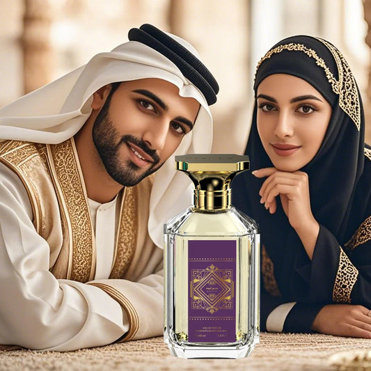 Long Lasting Unisex Eau de Parfum 100ml Luxury Rose Oud & Amber Vanilla Fragrance Spray for Men and Women Middle Eastern Style