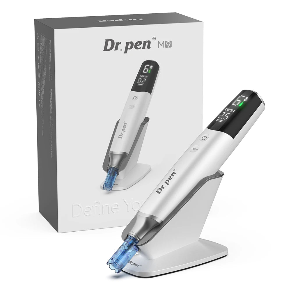 Dr Pen M9 New Series. It Is a Brand New Dr Pen, M9 With 18 Pin 2 PCS / Length 0.25 mm