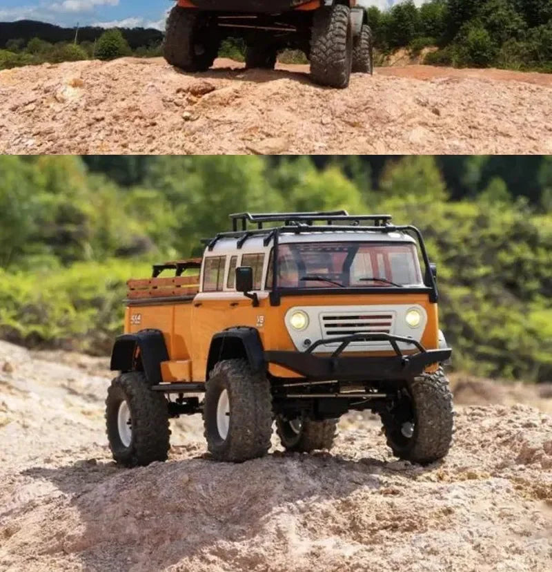 CROSSRC EMO JT4 RTR Simulation Climbing Truck Four-Wheel Drive Off-Road Rc Remote Control Electric Model Car Ocean Blue