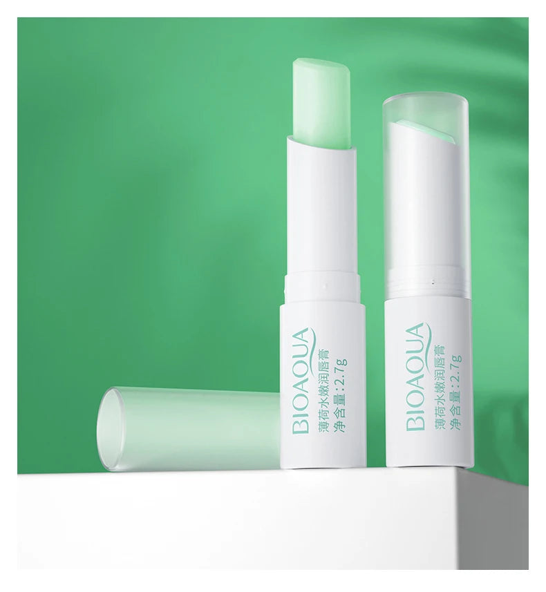 BIOAQUA Natural Fruits Lip Balm Moisturizing Jelly Nourishing Anti Wrinkle Lipstick Non-Stick Long-lasting Lips Care