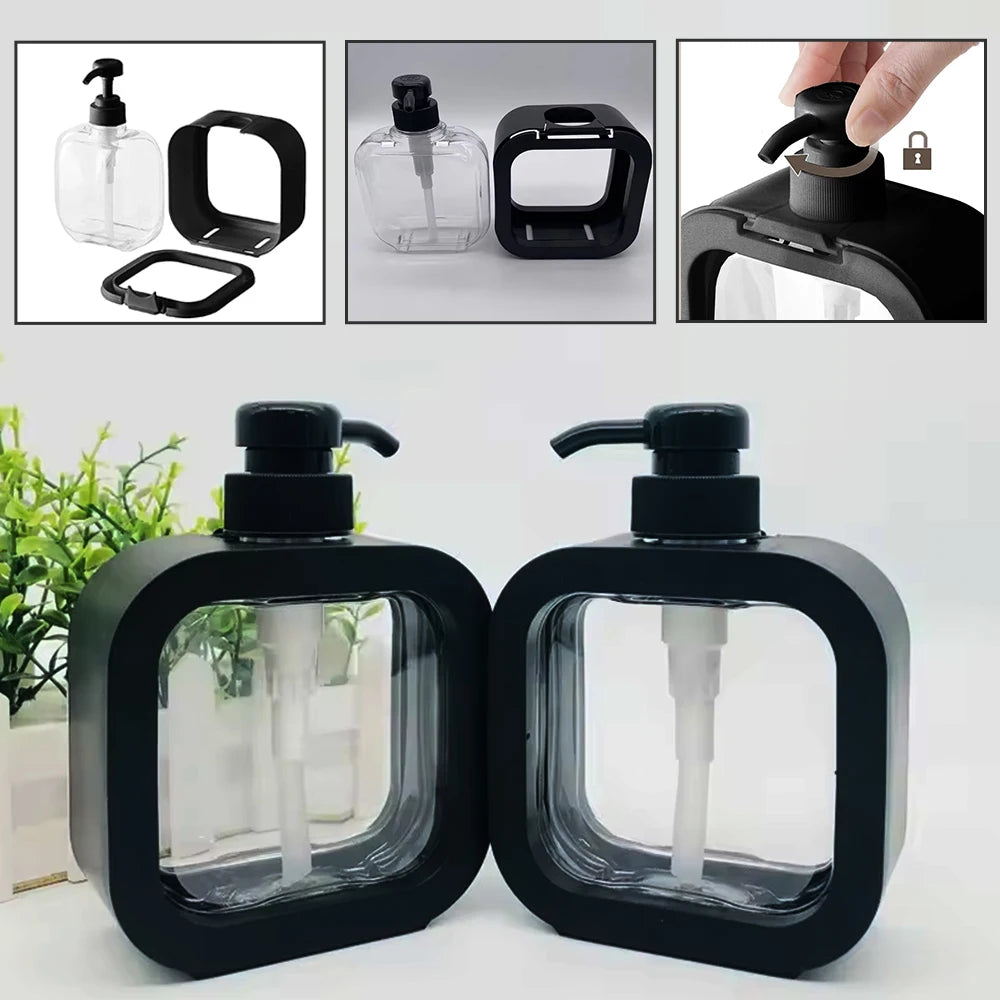 Detachable Hand Sanitizer Container Large Capacity Pump Lotion Bottle Soap Dispenser Home Travel Organizer Cat Pattern