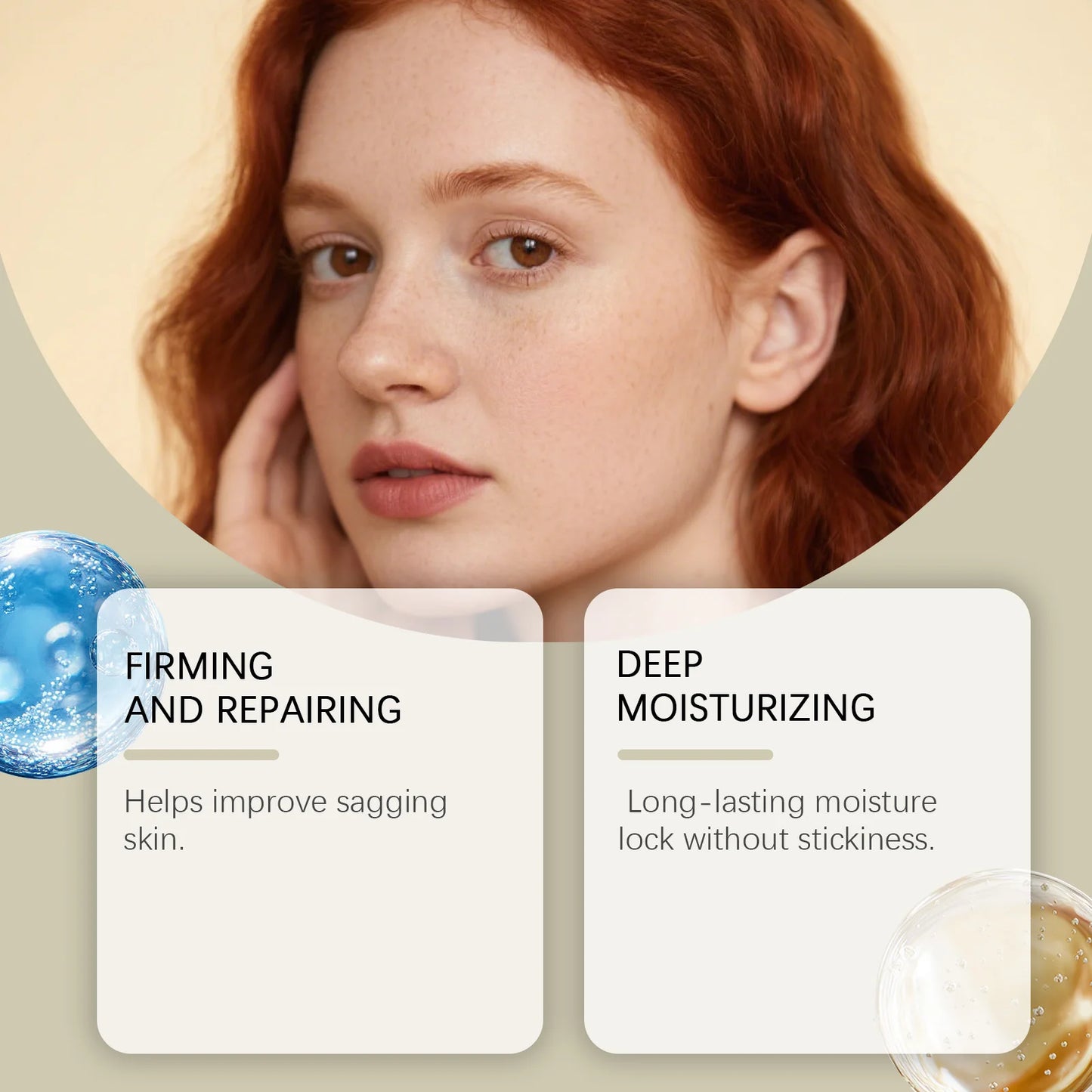Copper Peptides Moisturizing Facial Essence Increase Facial Elasticity Smooth Firming Skin Improve Fine Lines Sooth Face Serum